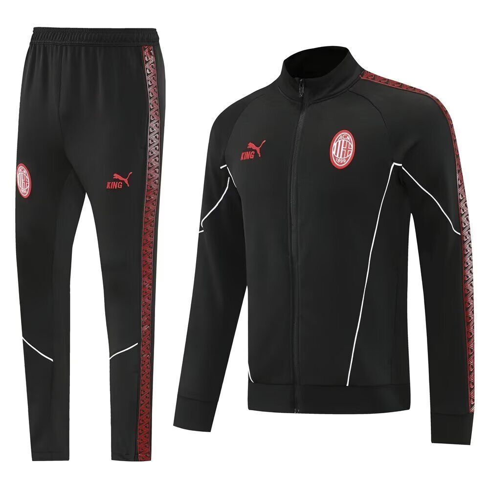 AAA Quality AC Milan 25/26 Tracksuit - Black/Red/White